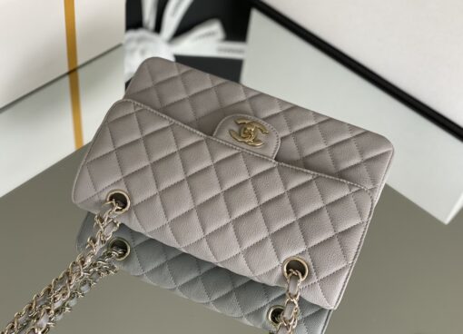 Chanel Classic Handbag 26cm Grey For Women A01112 - Image 4