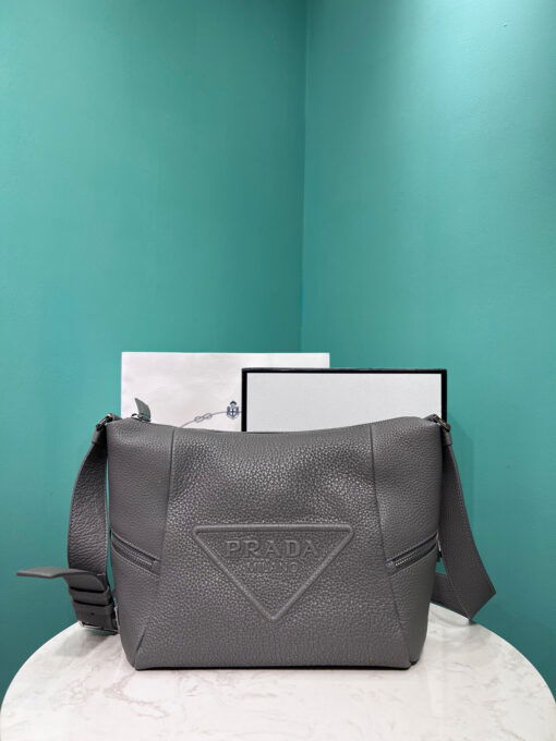 Prada Bag With Shoulder Strap In Grey For Women 10.2 in/ 26cm 2VH165_2BBE_F0K44_V_OOO - Image 2