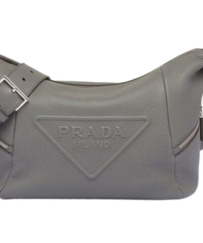 Prada Bag With Shoulder Strap In Grey For Women 10.2 in/ 26cm 2VH165_2BBE_F0K44_V_OOO