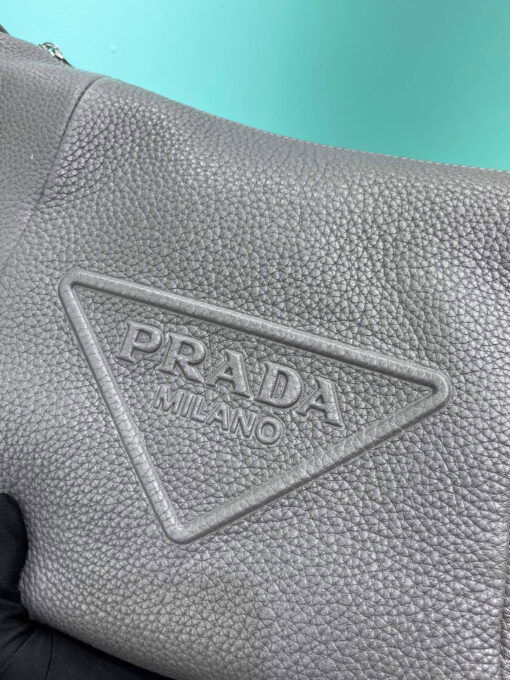 Prada Bag With Shoulder Strap In Grey For Women 10.2 in/ 26cm 2VH165_2BBE_F0K44_V_OOO - Image 5