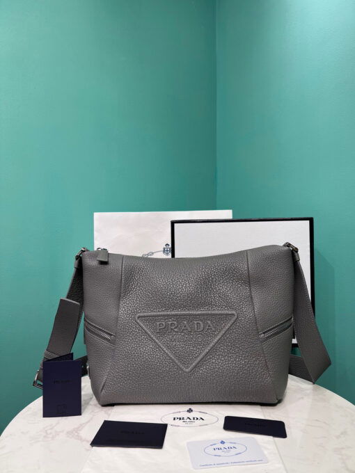 Prada Bag With Shoulder Strap In Grey For Women 10.2 in/ 26cm 2VH165_2BBE_F0K44_V_OOO - Image 10