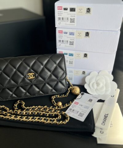 Chanel CC Wallet On Chain Bag Black For Women 6.7 in / 17 cm