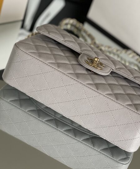 Alternative view of Chanel Classic Handbag 26cm Grey For Women A01112