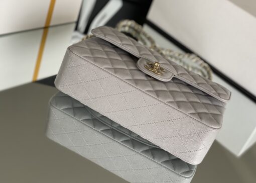 Chanel Classic Handbag 26cm Grey For Women A01112 - Image 2