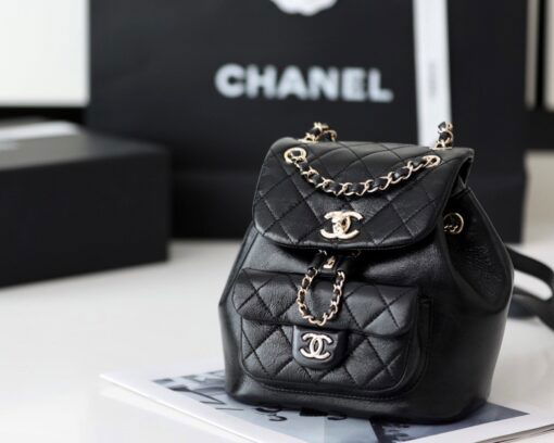 Chanel Backpack Black For Women 7 in/18cm - Image 4