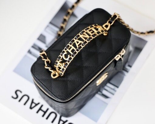 Chanel Small Vanity Case Black For Women 6.7in/17cm AS3171 - Image 2