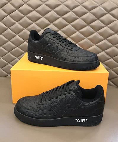 Louis Vuitton And Nike “Air Force 1” By Virgil Abloh Black-Anthracite For Men, Men's Shoes 1A9VD6