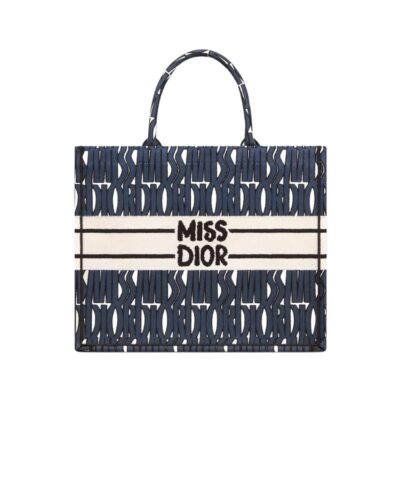 Dior Large Book Tote Bag Blue And White For Women 42cm/16.5in - M1286ZEZE_M19Q