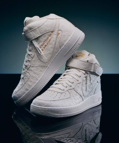 Louis Vuitton And Nike “Air Force 1” By Virgil Abloh Full White For Men, Men’s Shoes