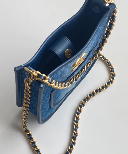 Alternative view of Chanel 24S Denim Blue Hobo Bag For Women 9,5in/24cm