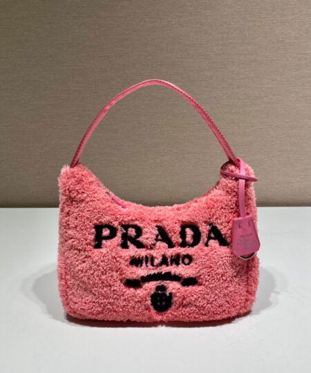 Alternative view of Prada Re-Edition 2000 Terry Mini-Bag In Pink For Women 8.6in/ 22cm 1NE515_2DXO_F046J