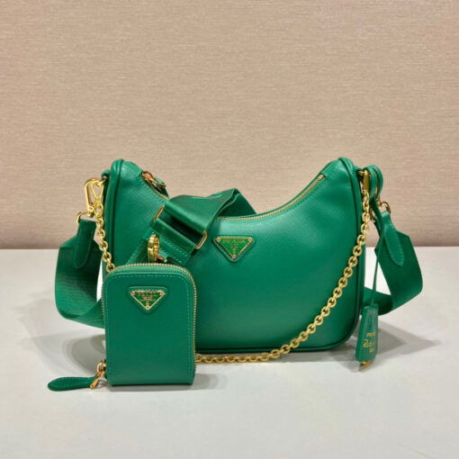 Prada Re-Edition 2005 Saffiano Bag In Green For Women 8.6 in/ 22 cm 1BH204_NZV_F0PCL_V_V2M - Image 2