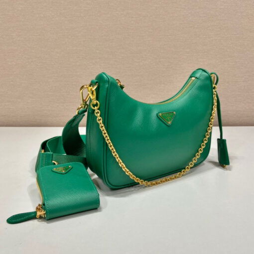 Prada Re-Edition 2005 Saffiano Bag In Green For Women 8.6 in/ 22 cm 1BH204_NZV_F0PCL_V_V2M - Image 4