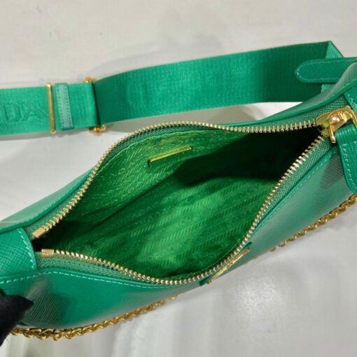 Prada Re-Edition 2005 Saffiano Bag In Green For Women 8.6 in/ 22 cm 1BH204_NZV_F0PCL_V_V2M - Image 8