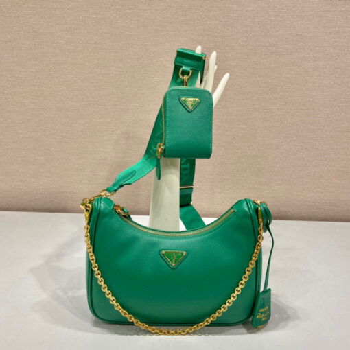 Prada Re-Edition 2005 Saffiano Bag In Green For Women 8.6 in/ 22 cm 1BH204_NZV_F0PCL_V_V2M - Image 9