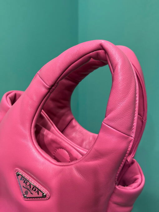 Prada Small Padded Prada Soft Nappa Bag In Pink For Women 7.1 in/ 18 cm - Image 6