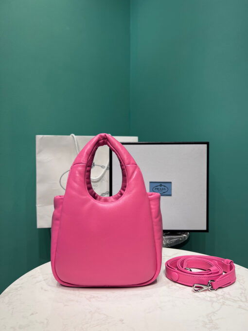 Prada Small Padded Prada Soft Nappa Bag In Pink For Women 7.1 in/ 18 cm - Image 10