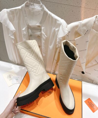 Hermes Fuji Boot White For Women H222048Z F8360