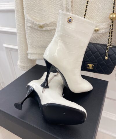 Chanel Women's Short Boot White For Women