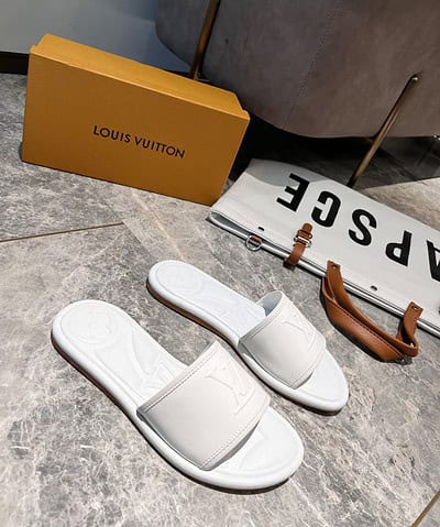 Louis Vuitton Women's Magnetic Flat Mule White For Women LV