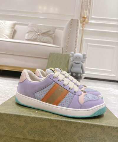 Gucci Women's Gucci Lovelight Screener Sneaker Lilac For Women 708295 0YIA0 5380