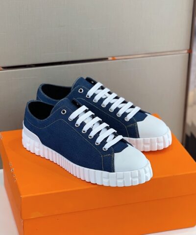 Hermes Climb Low Top Sneaker Dark Blue For Men