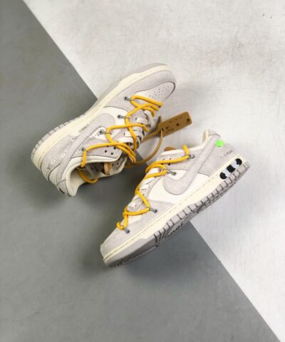 Nike Dunk Low Off-White Lot 39 Sail/Neutral Grey-Amarillo For Men, Men’s Shoes DJ0905-109