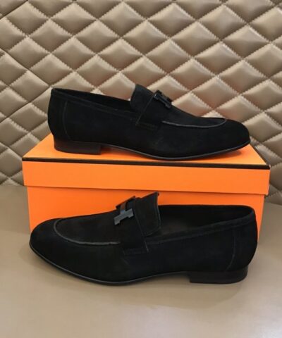 Hermes Paris Loafer Black For Men H192437ZA02390