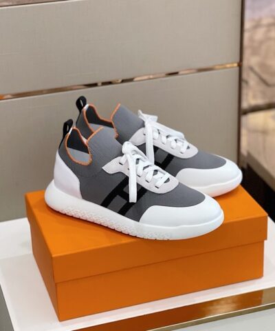 Hermes Depart Sneaker Grey/White For Men