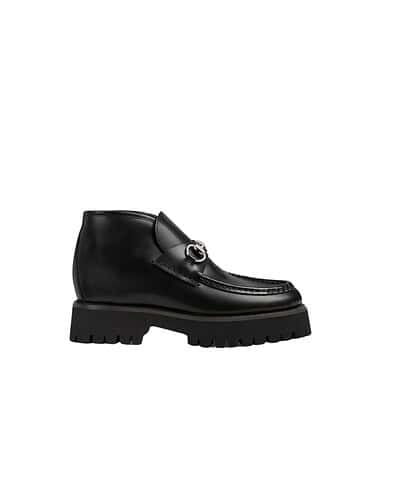 Gucci Ankle With Horsebit Boots Black For Women – 764204 DS800 1000