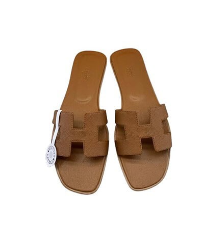 Hermes Oran Sandal Dark Brown For Women