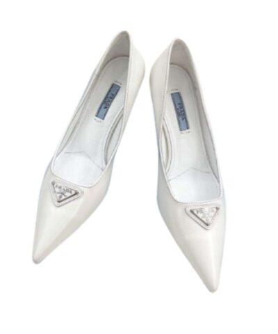 Prada Spike Pumps White For Women