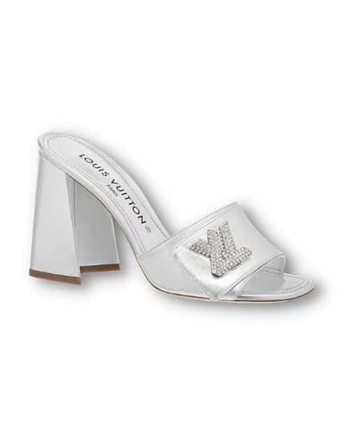 Louis Vuitton Shake Mule Silver For Women 1AB1K9