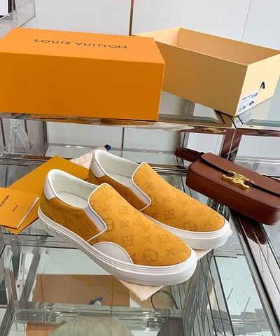 Louis Vuitton Women's Trocadero Slip On Orange For Women LV