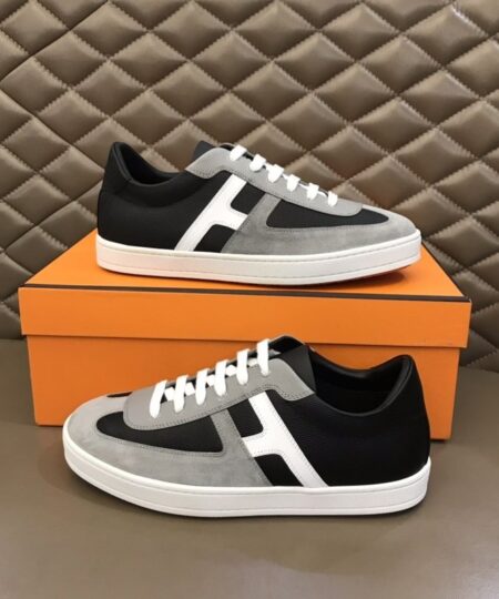 Hermes Boomerang Sneaker Black/Grey For Men