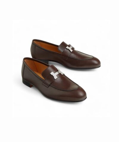 Hermes Paris Loafer Marron Ebene For Men H231930ZAME400