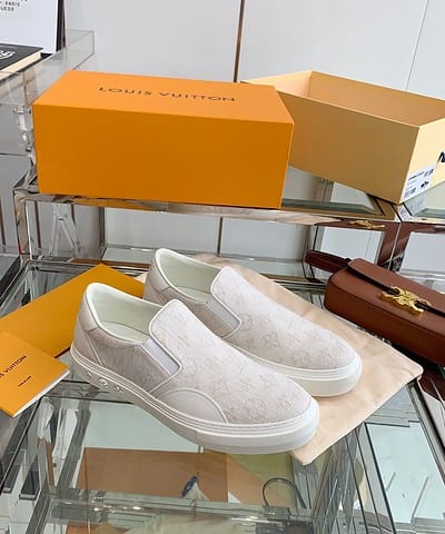Louis Vuitton Women's Trocadero Slip On White For Women LV