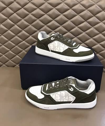 Christian Dior Women's B27 Low-Top Sneaker Dark Green For Women CD