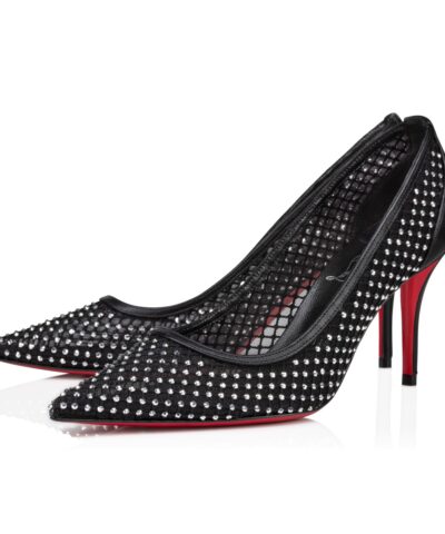 Christian Louboutin Apostropha Mesh Strass 80mm