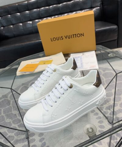Louis Vuitton Time Out Sneaker White For Women LV 1AAE5O