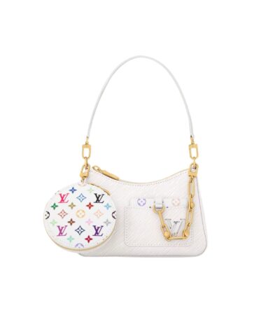 Louis Vuitton LV x TM Marellini Bag White For Women 19cm/7.5in – M13100