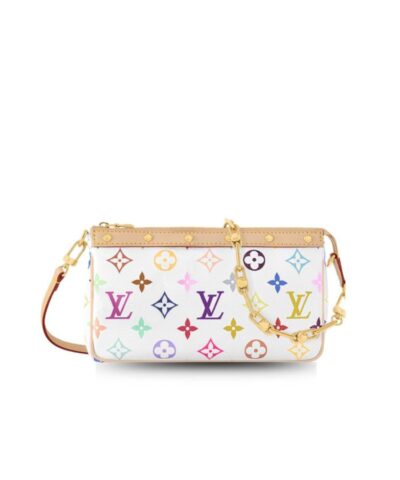 Louis Vuitton LV x TM Pochette Accessoires Multicolore Blanc For Women 22cm/8.7in – M13404