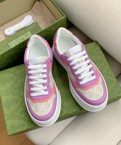 Gucci Women’s GG Sneaker Pink And Purple Supreme For Women ‎‎670408 UPG90 5471