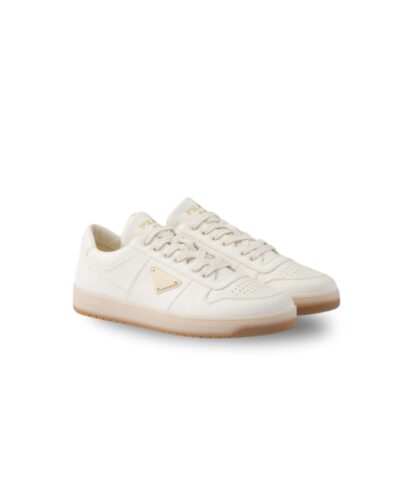 Prada Downtown Nappa Leather Sneakers Ivory For Men 2EE364_038_F0304_F_D001