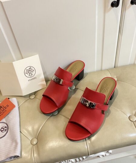 Hermes Candy Sandal Red For Women, Women’s Shoes H211071Z