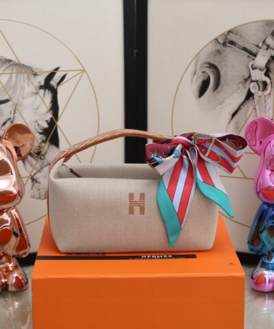 Hermes Bride A Brac Case Grey Bag For Women, Women’s Handbags, Shoulder Bags 9.8in/25cm