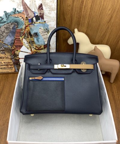 Hermes Birkin Colormatic Bag 30 Black, Gold Toned Hardware Bag For Women, Women’s Handbags, Shoulder Bags 11.8in/30cm