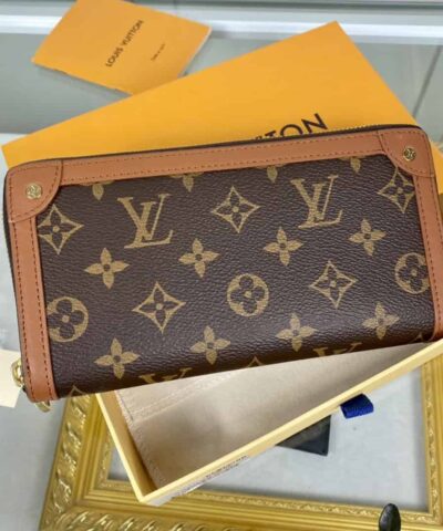 Louis Vuitton Zippy Wallet Trunk Monogram Canvas For Men 7.7in/19.5cm LV