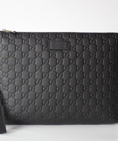 Gucci Animalier Pouch Full Black For Men 12in/30.5cm GG