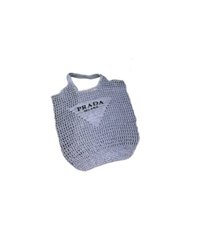 Prada Raffia Tote Bag Light Blue For Women, Women’s Bags 20in/51cm 1BG424_2A2T_F0076_V_OOO